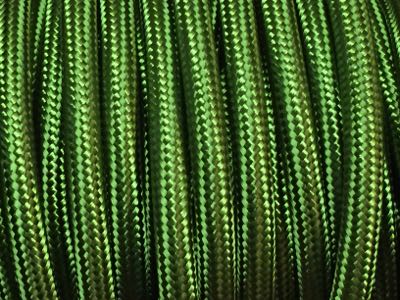 fil electrique textile vert