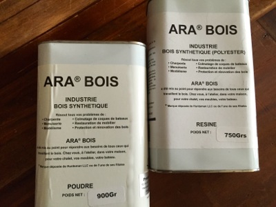 Arabois poudre et résine