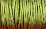 CABLES, FILS ELECTRIQUES TISSU VERTS