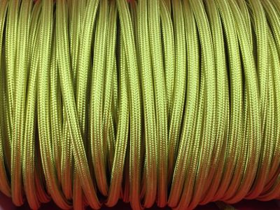 CABLES, FILS ELECTRIQUES TISSU VERTS