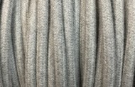 Cable electrique tissu coton gris