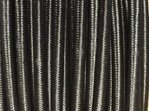 cable electrique tissu noir
