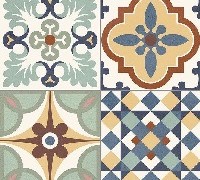 Produits pour les carreaux de ciment.