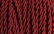 CABLE ELECTRIQUE TORSADE TISSU MARSALA